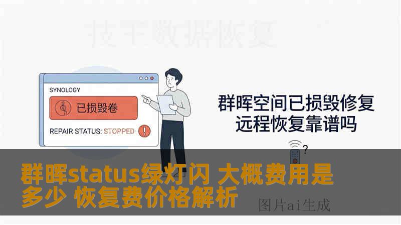 群晖status绿灯闪 大概费用是多少 恢复费价格解析