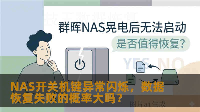 NAS开关机键异常闪烁，数据恢复失败的概率大吗？