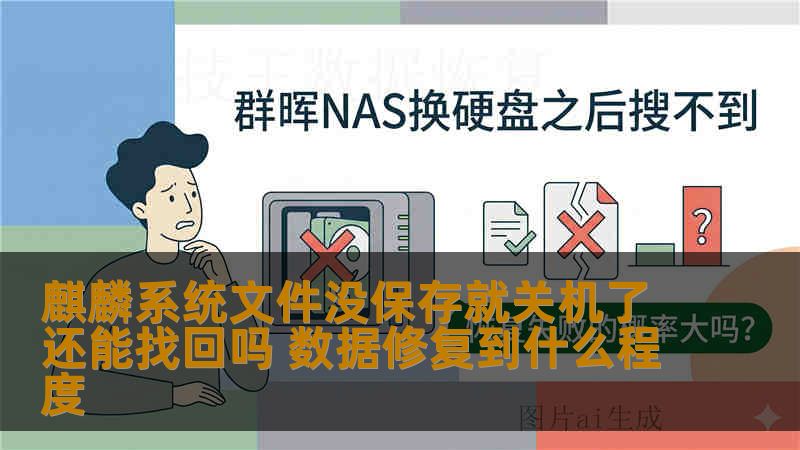 麒麟系统文件没保存就关机了还能找回吗 数据修复到什么程度
