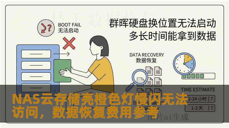 NAS云存储亮橙色灯慢闪无法访问，数据恢复费用参考
