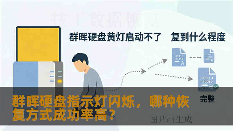 群晖硬盘指示灯闪烁，哪种恢复方式成功率高？
