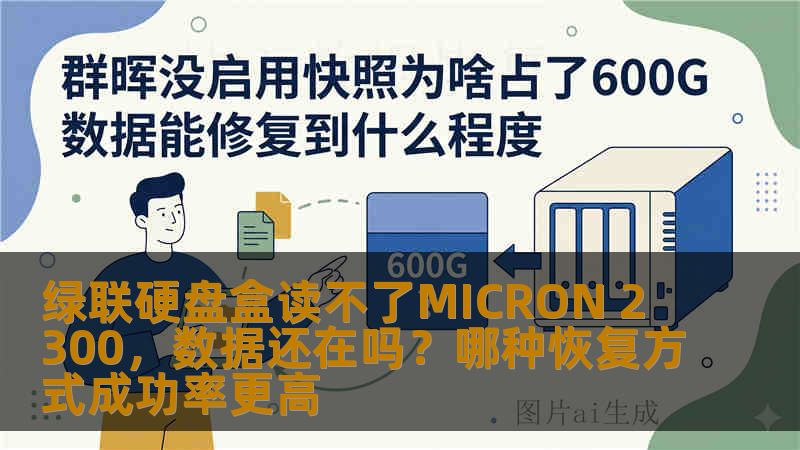 绿联硬盘盒读不了MICRON 2300，数据还在吗？哪种恢复方式成功率更高