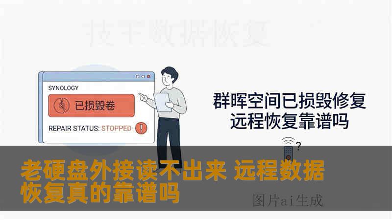 老硬盘外接读不出来 远程数据恢复真的靠谱吗