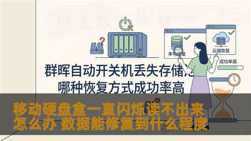 移动硬盘盒一直闪烁读不出来怎么办 数据能修复到什么程度