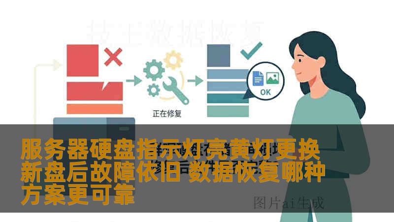 服务器硬盘指示灯亮黄灯更换新盘后故障依旧 数据恢复哪种方案更可靠