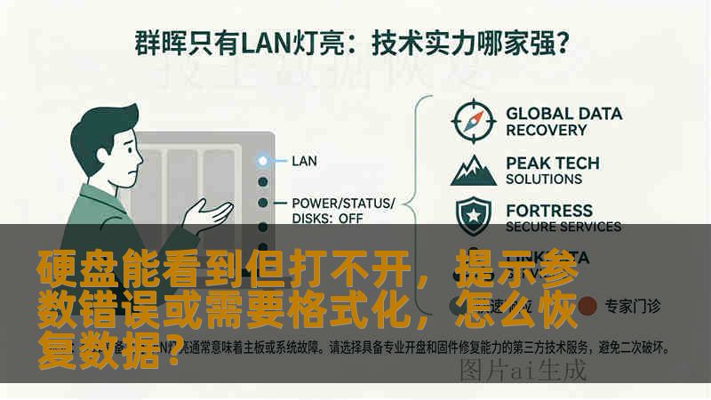硬盘能看到但打不开,提示参数错误或需要格式化,怎么恢复数据? 硬盘能看到但打不开,提示参数错误或需要格式化,怎么恢复数据?
