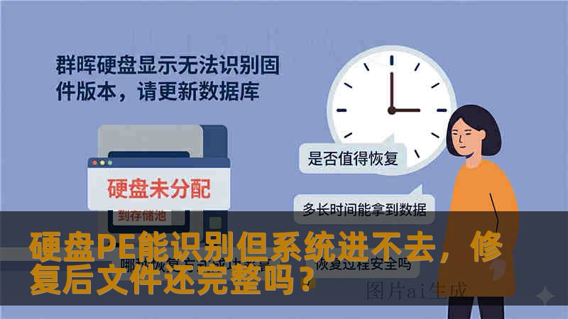 硬盘PE能识别但系统进不去,修复后文件还完整吗? 硬盘PE能识别但系统进不去,修复后文件还完整吗?