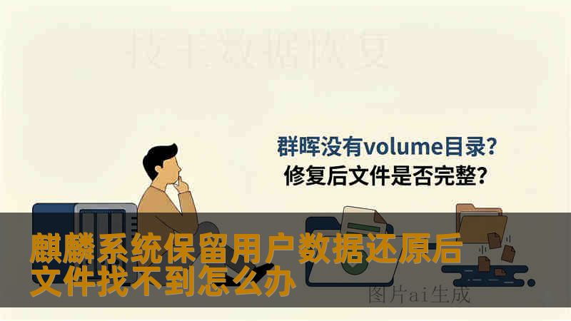 麒麟系统保留用户数据还原后文件找不到怎么办