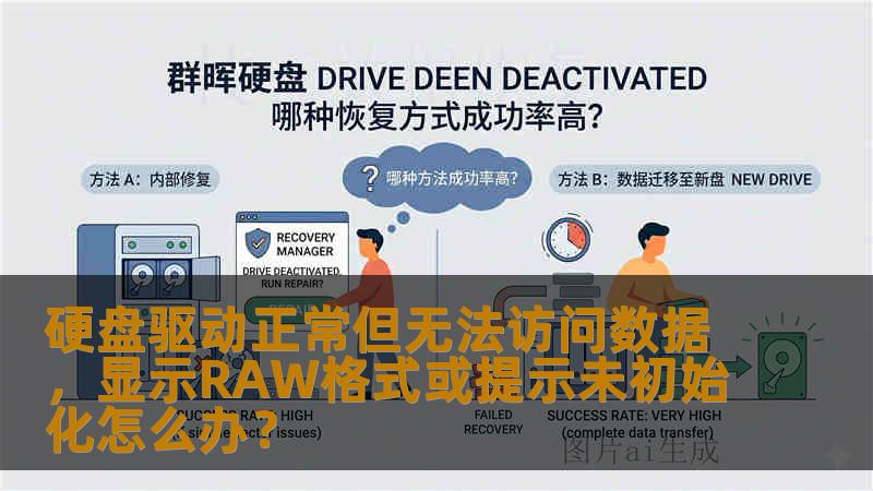 硬盘驱动正常但无法访问数据，显示RAW格式或提示未初始化怎么办？