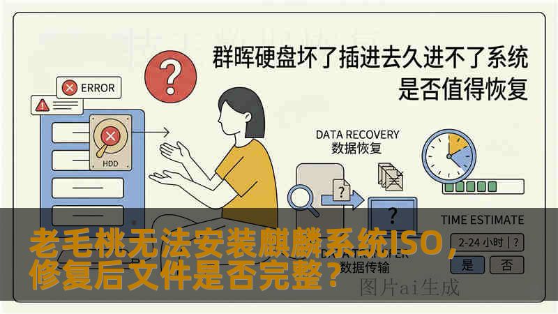 老毛桃无法安装麒麟系统ISO，修复后文件是否完整？