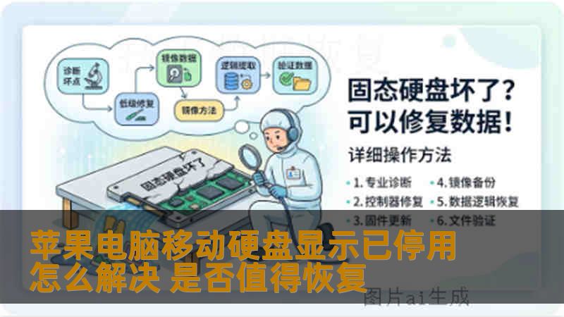 苹果电脑移动硬盘显示已停用怎么解决 是否值得恢复