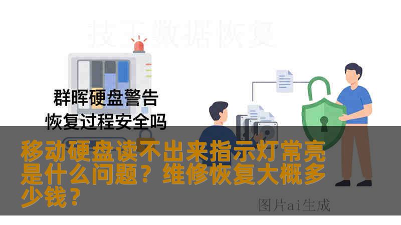 移动硬盘读不出来指示灯常亮是什么问题？维修恢复大概多少钱？