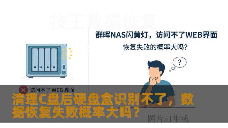 清理C盘后硬盘盒识别不了,数据恢复失败概率大吗? 清理C盘后硬盘盒识别不了,数据恢复失败概率大吗?