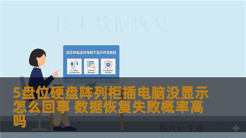 5盘位硬盘阵列柜插电脑没显示怎么回事 数据恢复失败概率高吗