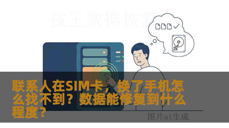 联系人在SIM卡,换了手机怎么找不到?数据能修复到什么程度? 联系人在SIM卡,换了手机怎么找不到?数据能修复到什么程度?