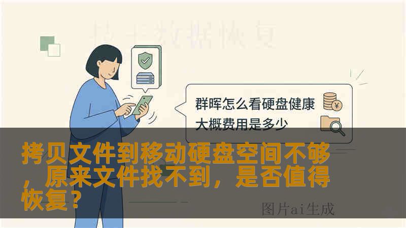 拷贝文件到移动硬盘空间不够，原来文件找不到，是否值得恢复？