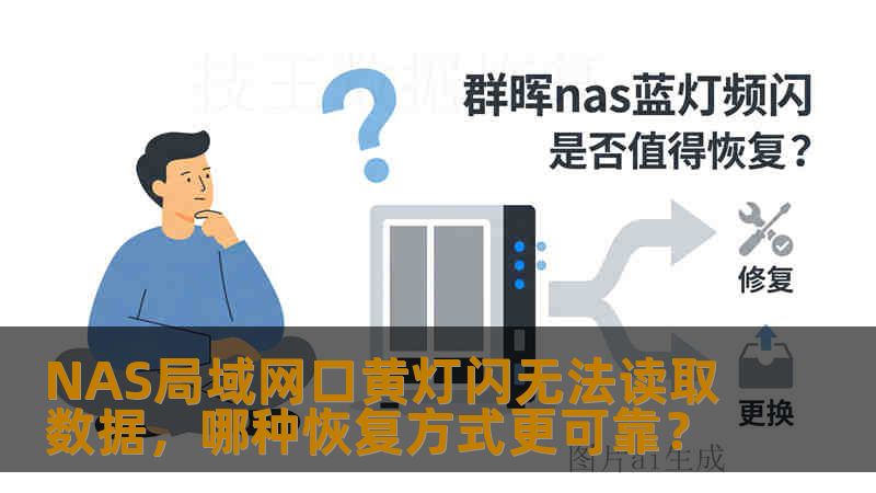 NAS局域网口黄灯闪无法读取数据，哪种恢复方式更可靠？
