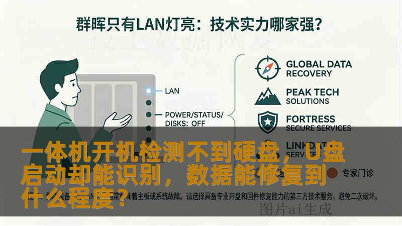 一体机开机检测不到硬盘，U盘启动却能识别，数据能修复到什么程度？