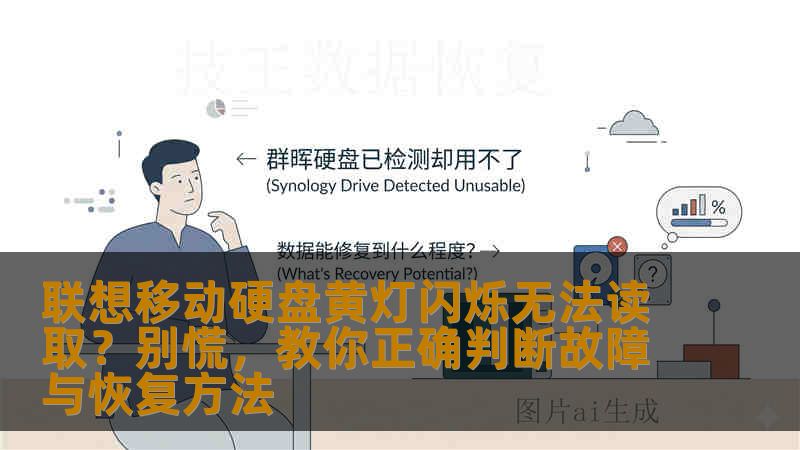联想移动硬盘黄灯闪烁无法读取？别慌，教你正确判断故障与恢复方法