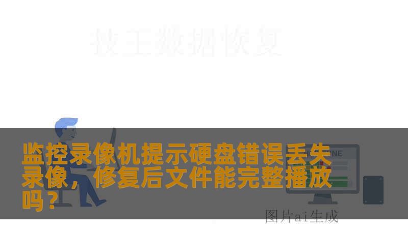 监控录像机提示硬盘错误丢失录像，修复后文件能完整播放吗？