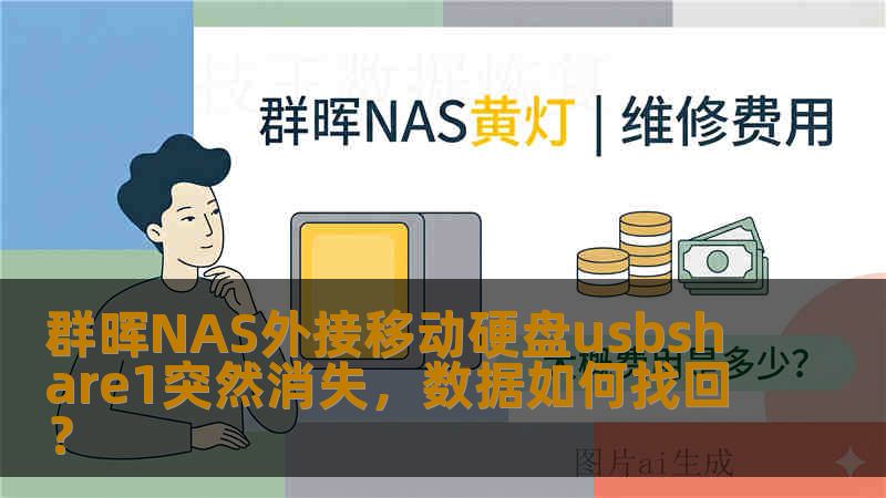 群晖NAS外接移动硬盘usbshare1突然消失，数据如何找回？