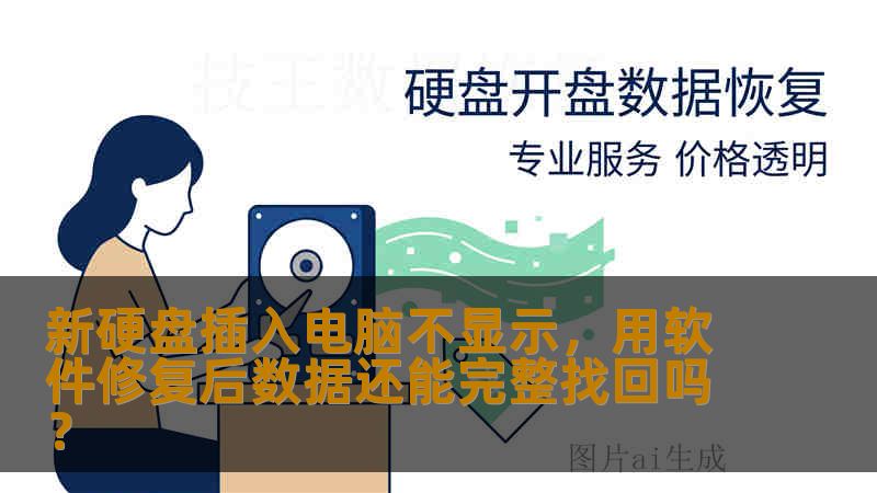 新硬盘插入电脑不显示，用软件修复后数据还能完整找回吗？