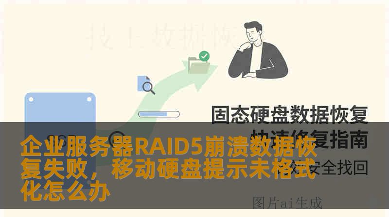 企业服务器RAID5崩溃数据恢复失败，移动硬盘提示未格式化怎么办