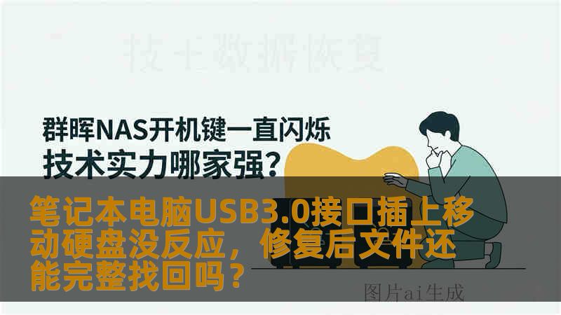 笔记本电脑USB3.0接口插上移动硬盘没反应，修复后文件还能完整找回吗？
