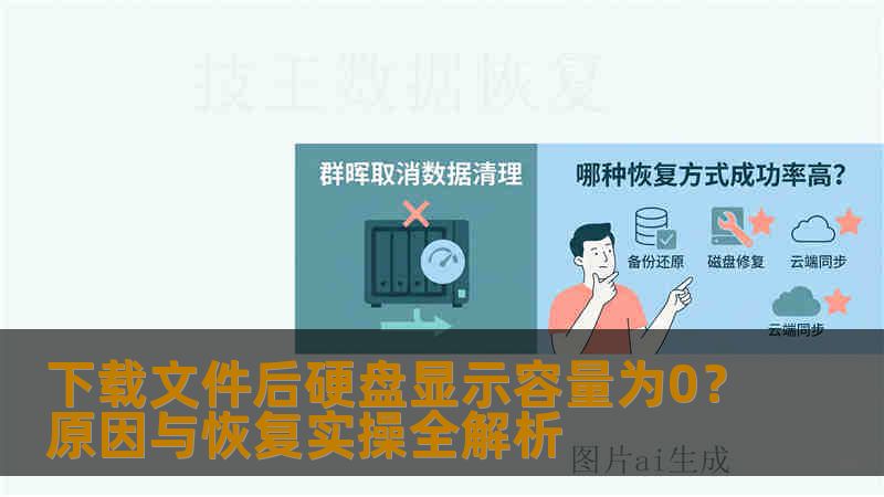 下载文件后硬盘显示容量为0？原因与恢复实操全解析