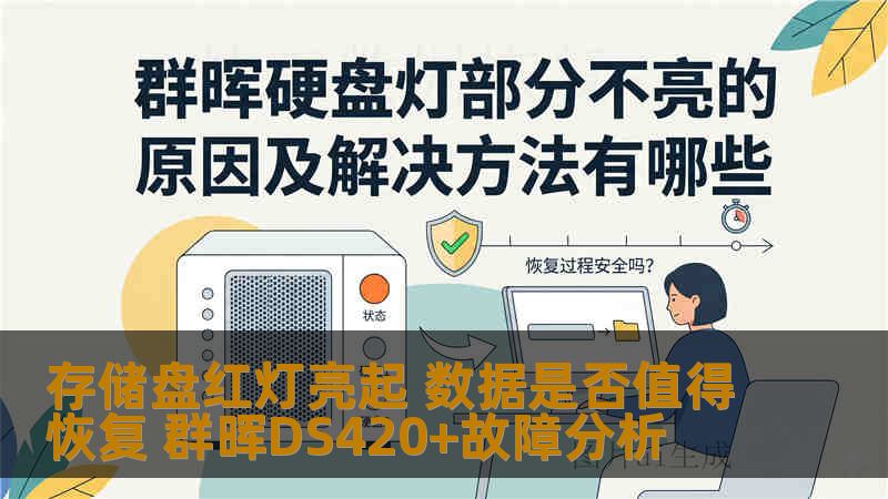 存储盘红灯亮起 数据是否值得恢复 群晖DS420+故障分析