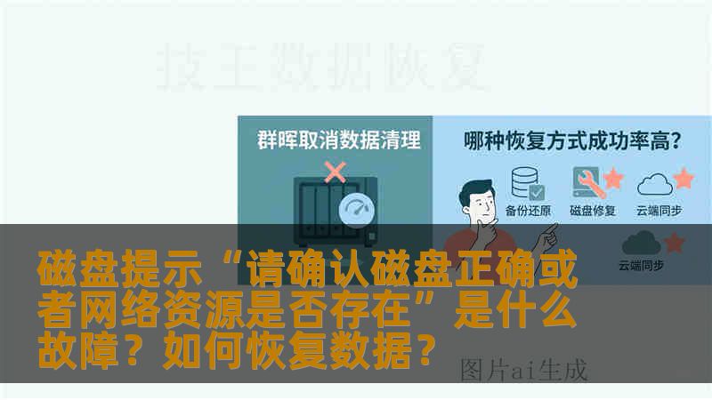 磁盘提示“请确认磁盘正确或者网络资源是否存在”是什么故障？如何恢复数据？