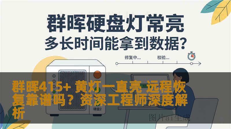 群晖415+ 黄灯一直亮 远程恢复靠谱吗？资深工程师深度解析