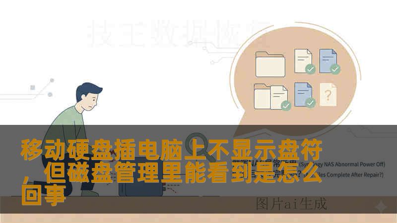 移动硬盘插电脑上不显示盘符，但磁盘管理里能看到是怎么回事