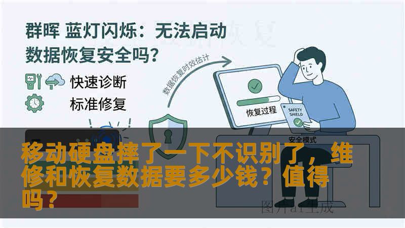 移动硬盘摔了一下不识别了，维修和恢复数据要多少钱？值得吗？