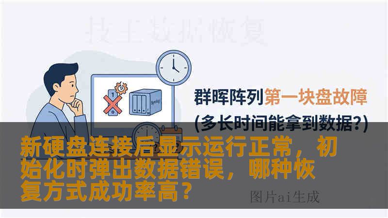 新硬盘连接后显示运行正常，初始化时弹出数据错误，哪种恢复方式成功率高？