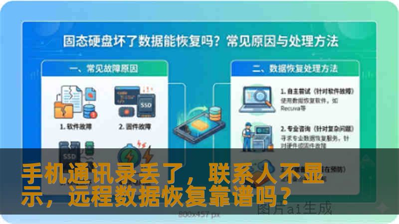手机通讯录丢了，联系人不显示，远程数据恢复靠谱吗？