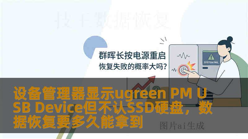 设备管理器显示ugreen PM USB Device但不认SSD硬盘，数据恢复要多久能拿到