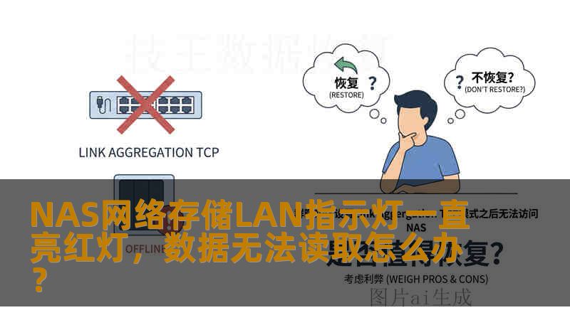 NAS网络存储LAN指示灯一直亮红灯，数据无法读取怎么办？