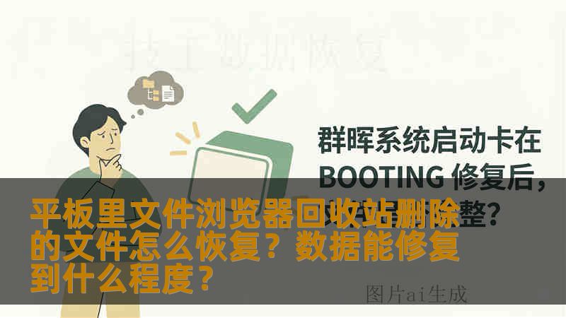 平板里文件浏览器回收站删除的文件怎么恢复？数据能修复到什么程度？
