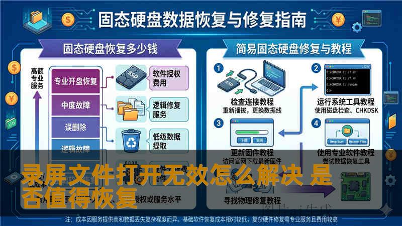 录屏文件打开无效怎么解决 是否值得恢复