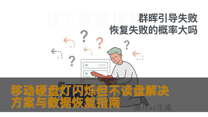 移动硬盘灯闪烁但不读盘解决方案与数据恢复指南