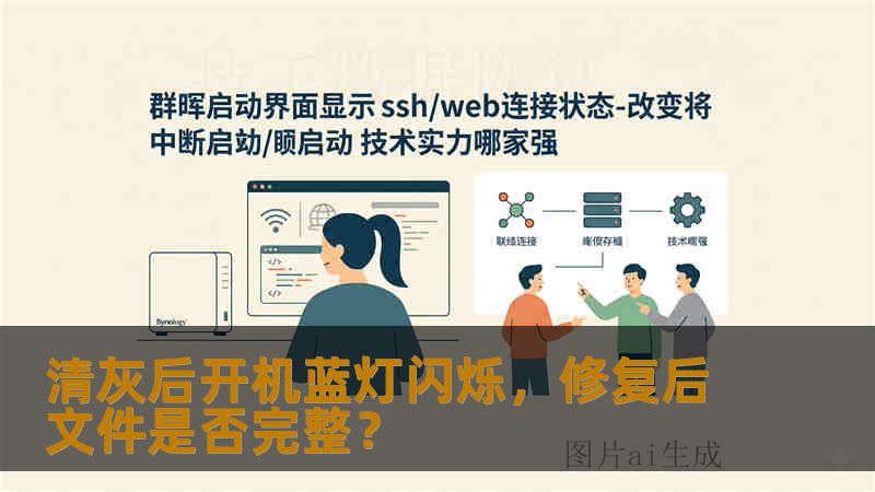 清灰后开机蓝灯闪烁，修复后文件是否完整？