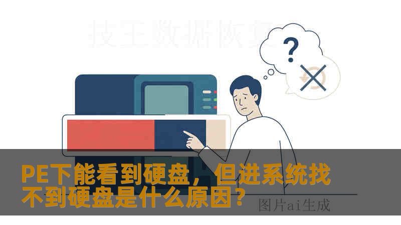 PE下能看到硬盘，但进系统找不到硬盘是什么原因？