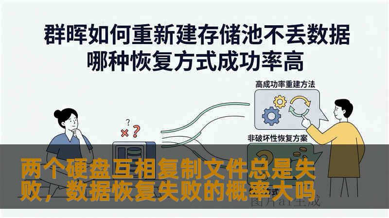 两个硬盘互相复制文件总是失败，数据恢复失败的概率大吗