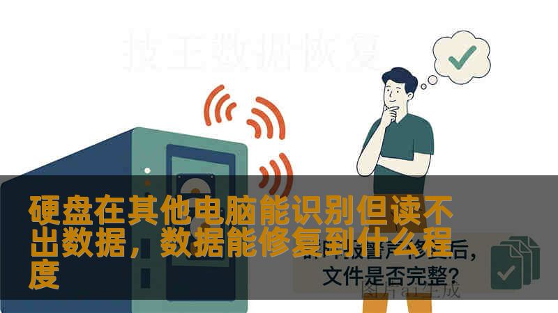硬盘在其他电脑能识别但读不出数据，数据能修复到什么程度
