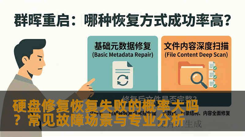 硬盘修复恢复失败的概率大吗?常见故障场景与专业分析 硬盘修复恢复失败的概率大吗?常见故障场景与专业分析