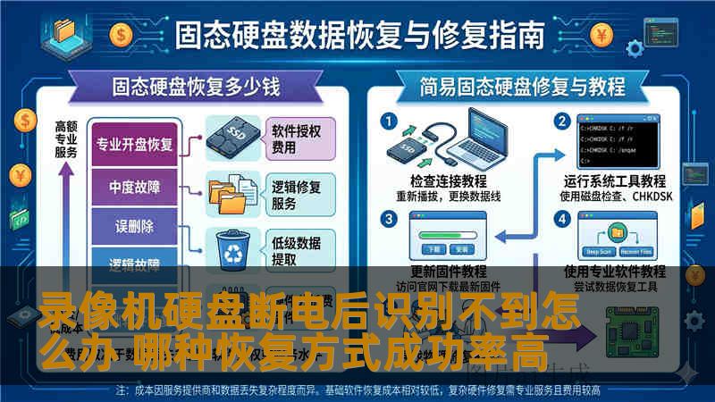 录像机硬盘断电后识别不到怎么办 哪种恢复方式成功率高