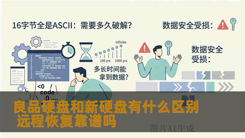 良品硬盘和新硬盘有什么区别 远程恢复靠谱吗