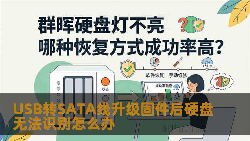 USB转SATA线升级固件后硬盘无法识别怎么办