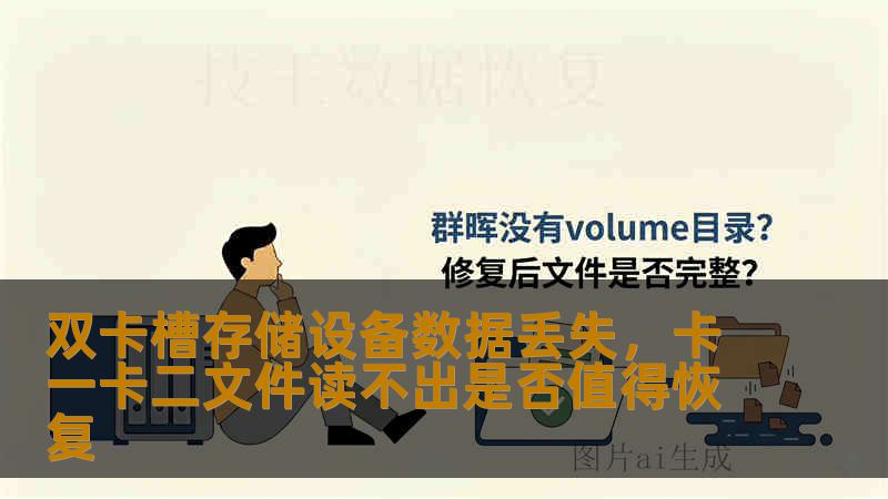 双卡槽存储设备数据丢失，卡一卡二文件读不出是否值得恢复